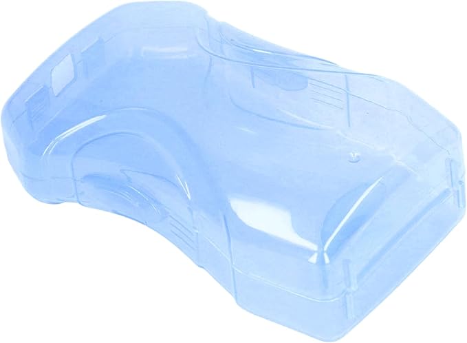 Baby Squeeze Proof Holder for Juice Box Prevent Messes, Support Self Feeding Multipurpose Food Pouch Holder (Blue)
