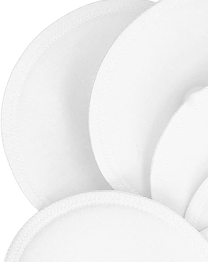 Walfront 12 Pack Washable Breast Pads Reusable Nursing Pads (Absorbent Vented Leak Proof Breastfeeding Supplies)