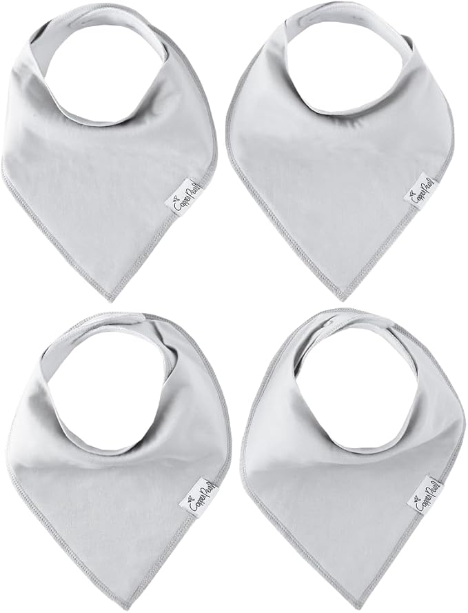 Copper Pearl Baby Bandana Bibs, 4 Pack