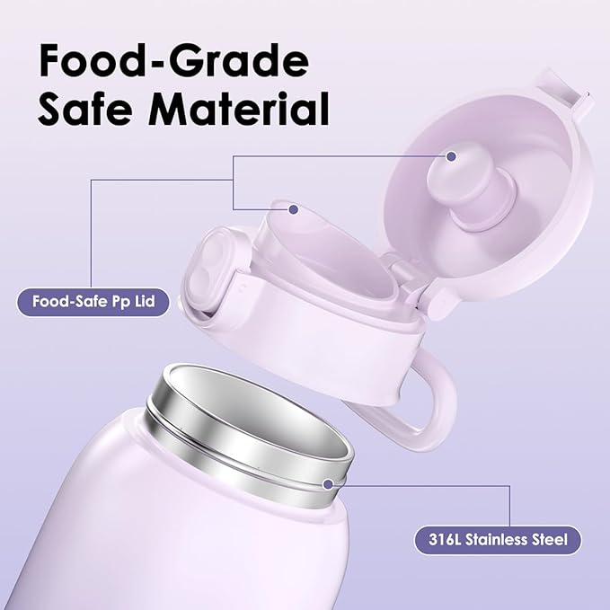 SORUTO Portable Bottle Warmer for Travel, Fast Heating 17oz Capacity, Long Battery Life, Precise Temperature Control for Milk or Water, Perfect for Car, Outdoor & Travel