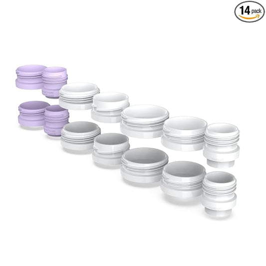 Kiinde Twist Milk Storage Bag Breast Pump & Baby Bottle Adapter Kit for All Major Breast Pump Brands (Pack of 14)