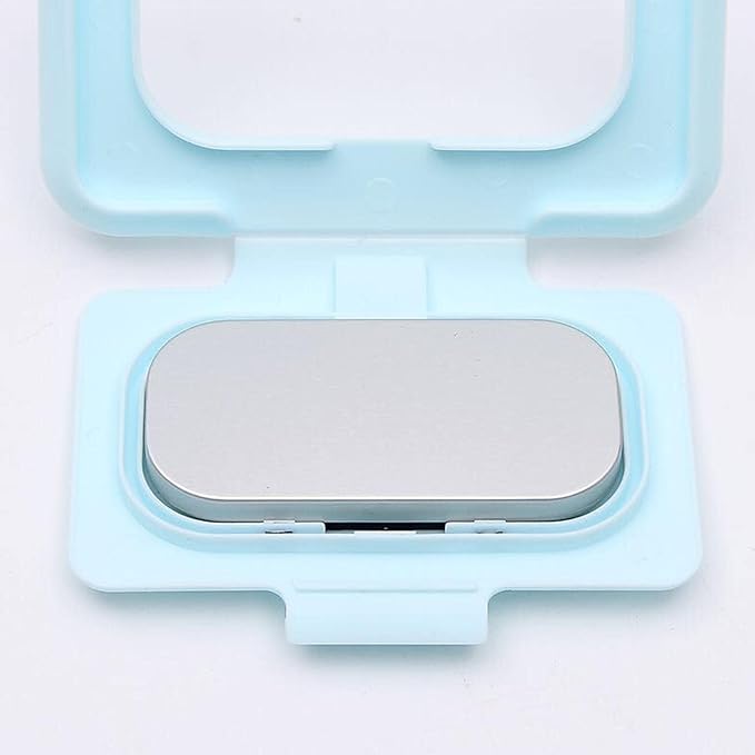 Baby Wipe Warmer Thermostat Temperature Double Layers Cover Portable USB Wet Wipe Heater Light Blue