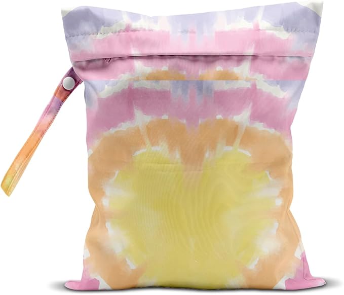 Wet Dry Bag, Wet Bag for Swimsuit, Travel, Beach, Pool, Diapers, Dirty Yoga Gym Clothes, Makeup Bag, Summer Vacation Essentials, Waterproof Reusable Beach Bag