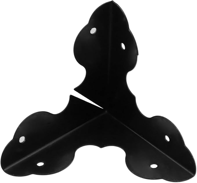 T Tulead 40PCS Metal Corner Protector Decorative Corner Hadrware Wood Corner Guards Black Edge Guard 1.3" with Mounting Screws