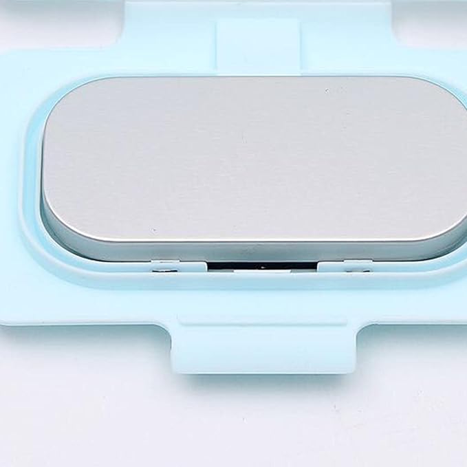 Baby Wipe Warmer Thermostat Temperature Double Layers Cover Portable USB Wet Wipe Heater Light Blue