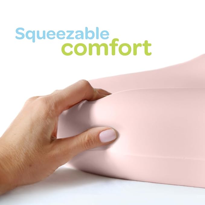 Keekaroo Peanut Changer Baby Pink– The Original Made in USA Easy-to-Clean Changing pad and The only Shell Over Foam, Fully impermeable to Fluid - Limited Edition Color