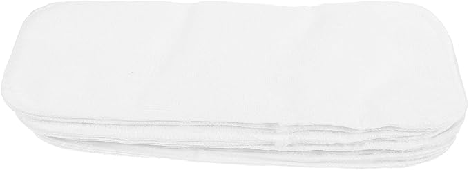 Abaodam 8pcs Boy Girl Diaper Liners Newborn Preemie Soft Absorbent Breathable Cloth Diapers Liners