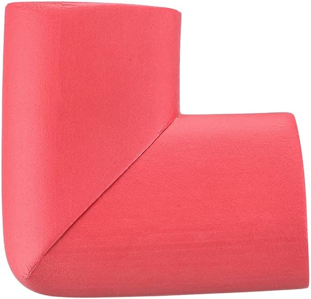 uxcell Corner Guards Edge Protectors, 4Pack Foam Safety Bumper L Shape, 55mm/2.16"(L) for Furniture Corner Table Edge Guard, Red