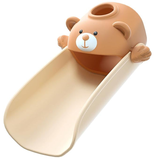 Faucet Extender for Toddlers with Temperature Sensor, Sink Extender for Kids Hand Washing, Fits Most Standard Bathroom Kitchen Faucets (Not for Pull-Out or Extra Wide), Cute Bear Design