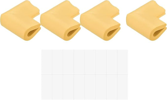 uxcell Corner Guards Edge Protectors, 12Pack U Foam Safety Bumper W Self-Adhesive Tape Furniture Corner Table Edge Guard, 2.16"x1.38"x0.315", Wood Color