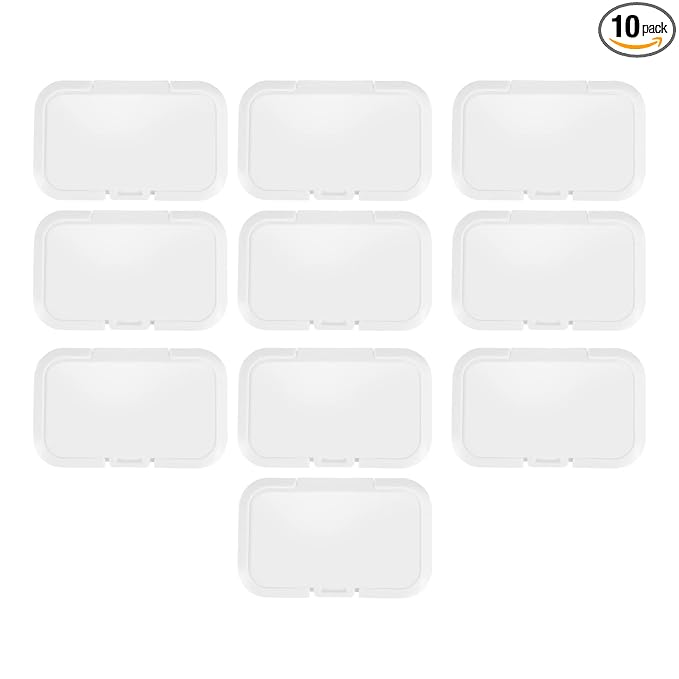 10Pcs Reusable Baby Wipes Lid Baby Wet Wipes Cover Tissues Box Wet Paper Lid