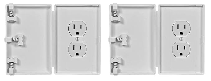 Baby Toddler Pet Wall Outlet Cover, Traditional Style, Electrical Safety Guard for Home and Business, Made in USA (2 Pack)