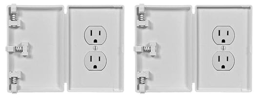 Baby Toddler Pet Wall Outlet Cover, Traditional Style, Electrical Safety Guard for Home and Business, Made in USA (2 Pack)