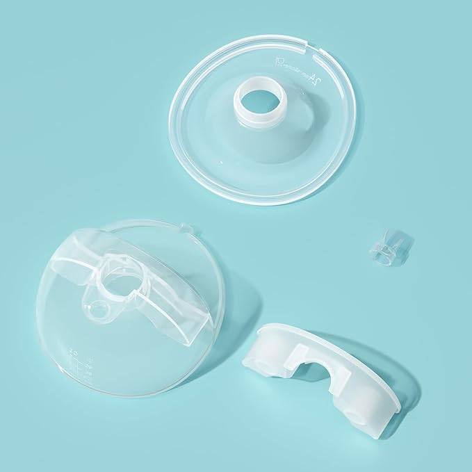 Paruu P16 Replacement Full Set Collector Cup, Only Compatible with P16 Wearable Breast Pump (150ml, 24mm Flange), Original Accessories, 1 Set
