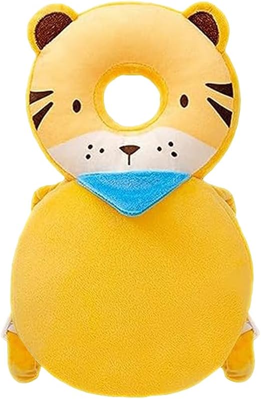 Baby Head Protector Backpack: Soft Landing & Safety Toddler Fall Protection for Baby Crawling & Walking & Falling-Back Cushion for Infant (Lion)