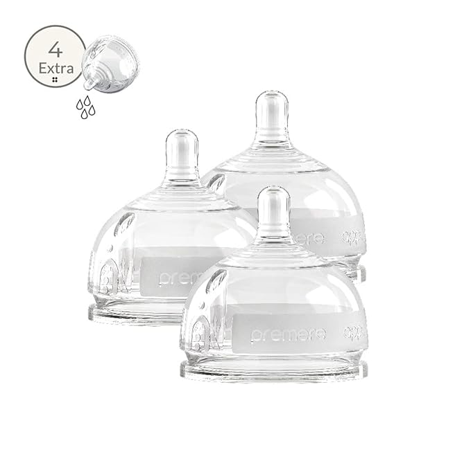 Breast-Mimic Anti-Colic & Air-Free Vent Nipples - Extra Flow (+6 Months / 4 Holes) / 3-Pack