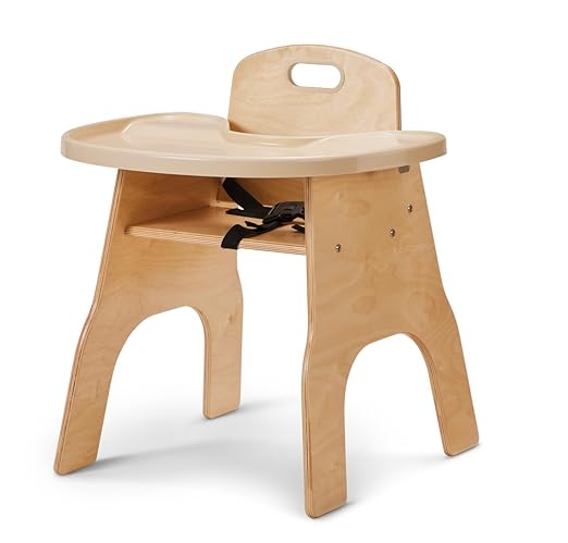 Jonti-Craft 6825JC High Chairries with Premium Tray, 15" Height