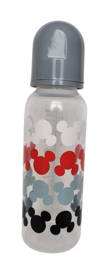 Cudlie Disney Baby Boy Mickey Mouse 9 oz Pack of Three Baby Bottles, Mickey Faces