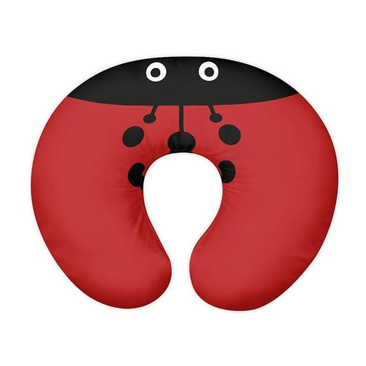 Forchrinse Cartoon Ladybug Nursing Pillow Cover for Baby Boys Girls,Soft Breastfeeding Pillow Cover Infant Feeding Cushion Cover Washable