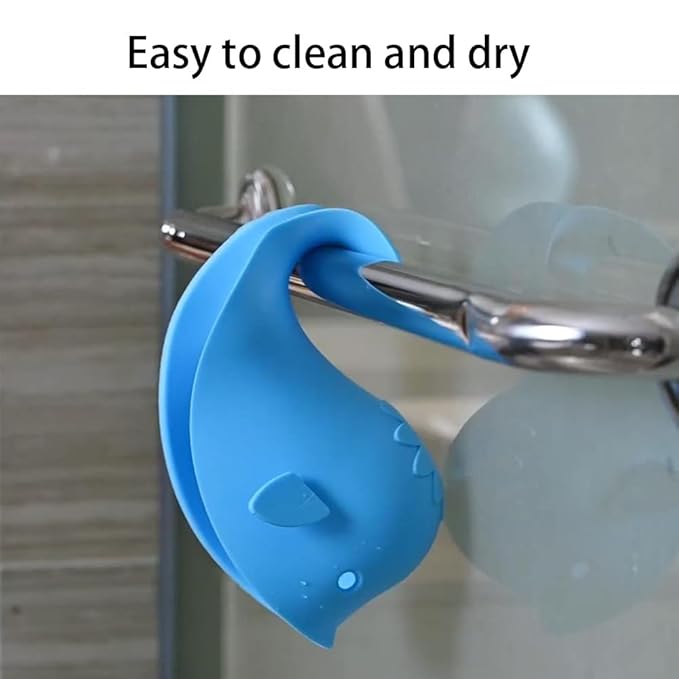 Faucet Cover Bathtub Baby Whale Spout Cover Soft and Safety for Kids Blue