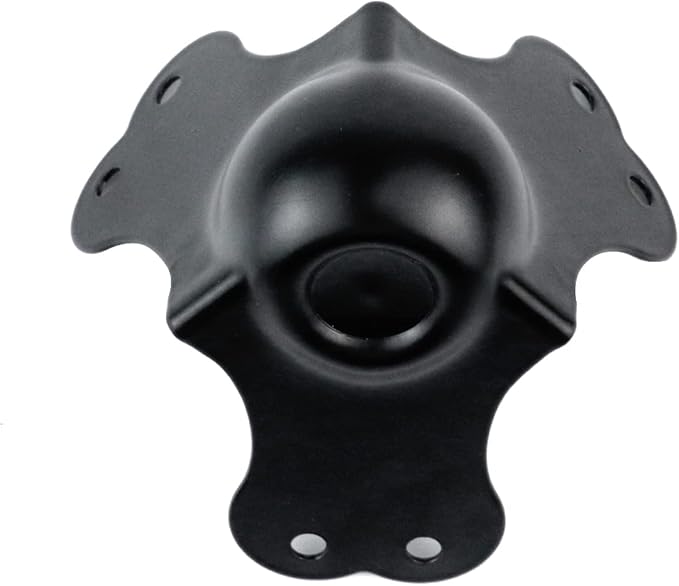 MY MIRONEY Black Flight Case Hardware Iron Ball Corner Three Leaf System with 2.9" Length Per Leaf Pack of 8