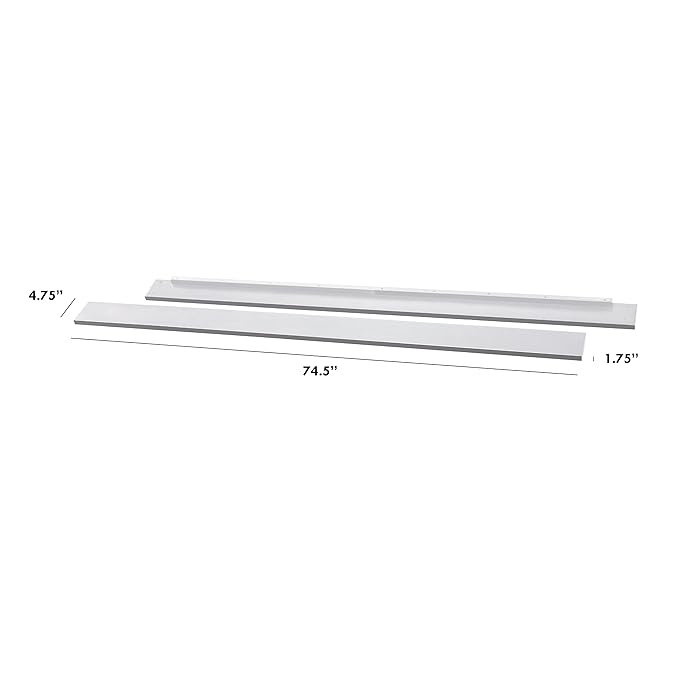 DaVinci Hidden Hardware Twin/Full-Size Bed Conversion Kit (M5789) in White