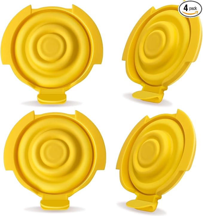 PumpMom-us 4pcs Membranes Compatible with Medela PersonalFit Flex connectors, Replacement Diaphragm for Pump in Style MaxFlow, Swing Maxi and Freestyle Flex Parts