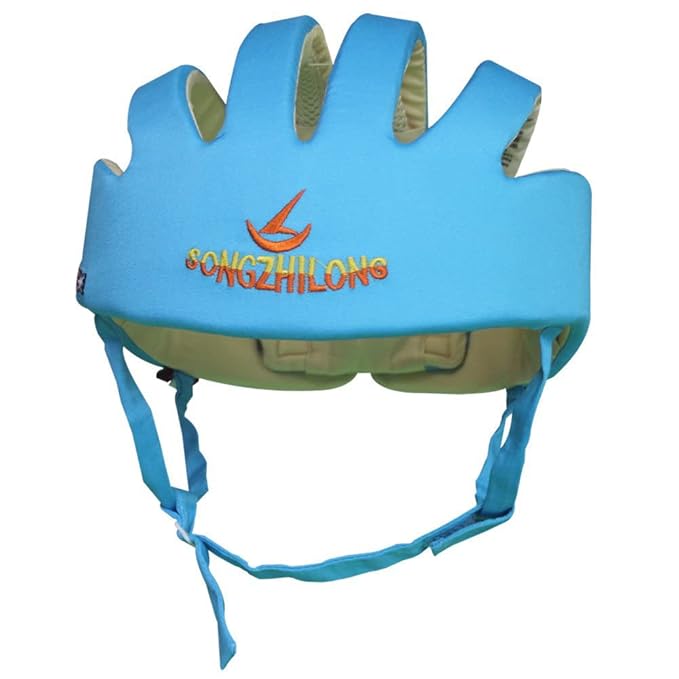 Adjustable Baby Head Protector, Baby Helmets for Crawling Walking Lightweight Safety Baby Helmet Jumping Running Breathable Hat Infant Essentials Toddler Helmets 6-24 Months (Blue)