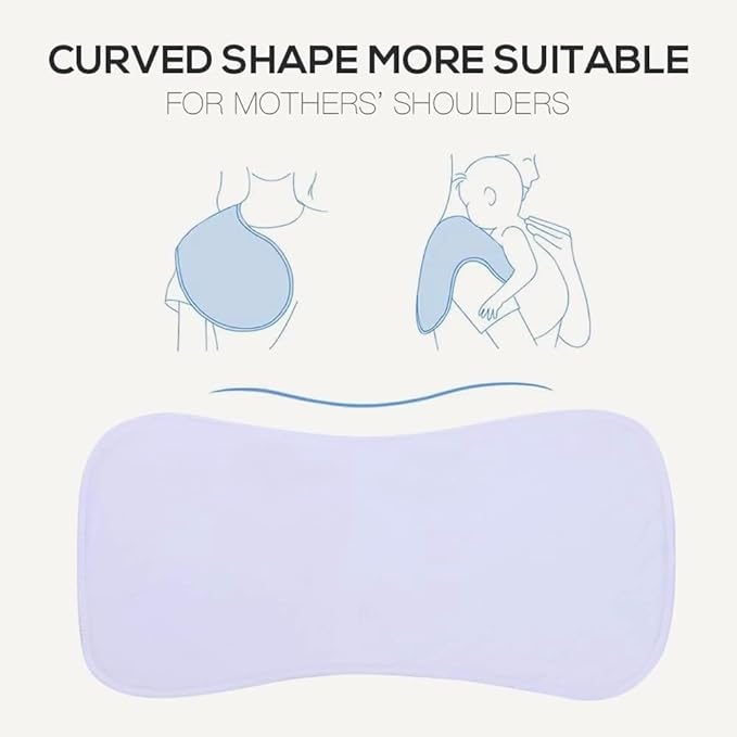 6 Pack Cotton Baby Burp Cloths Extra Absorbent Soft for Baby Boys and Girls