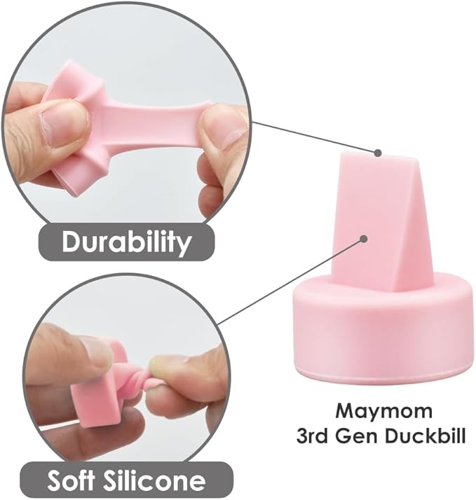 Maymom Pump Part Compatible with Spectra/Ameda Luna Pumps, Syngery Gold; Incl Wide Mouth Flange 18 mm Valve; Not Original Spectra Flange; Replaces Spectra S1 S2, Plus Shield, Pump Parts, Accessories