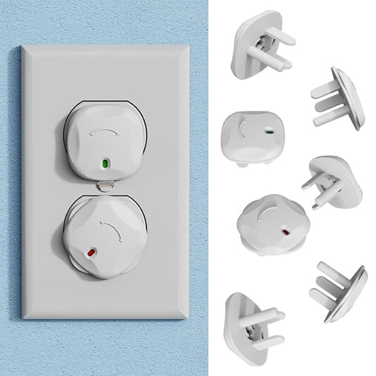 Plug Covers for Electrical Outlets, 40 Pack Plug Covers, Outlet Plug Covers to Prevent Power Shock Safety, for US 3-Prong