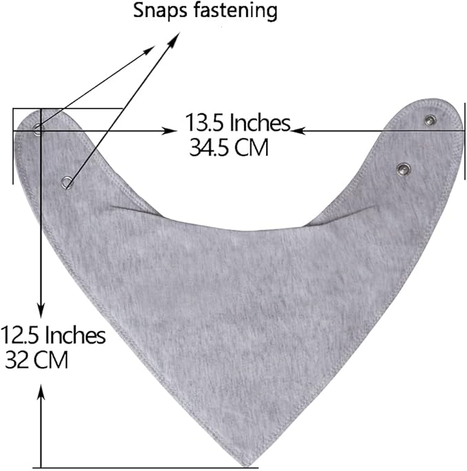 Maiwa Cotton Bandana Drool Bibs for Baby Girl Boys for Drooling and Teething for 8 Pack