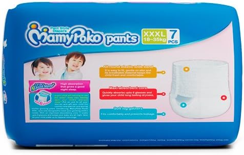 MamyPoko Pants Extra Absorb Diapers, XXXL (Pack of 7)