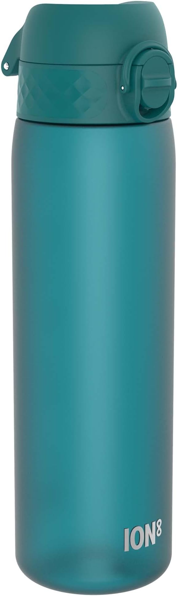ION8 Water Bottle, 500 ml/18 oz, Leak Proof, Easy to Open, Secure Lock, Dishwasher Safe, BPA Free, Hygienic Flip Cover, Carry Handle, Fits Cup Holders, Easy Clean, Odor Free, Carbon Neutral, Aqua Blue