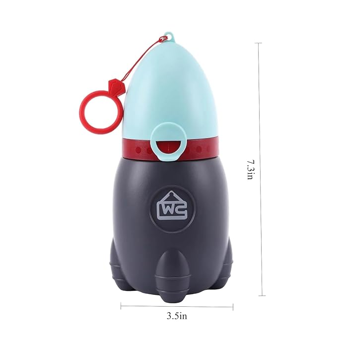 Toddler Portable Potty-Lightweight & Leak-Proof Design for Car, Camping, and Road Trips | Fun Rocket Shape Encourages Potty Training | Easy to Carry and Clean for On-the-Go Families