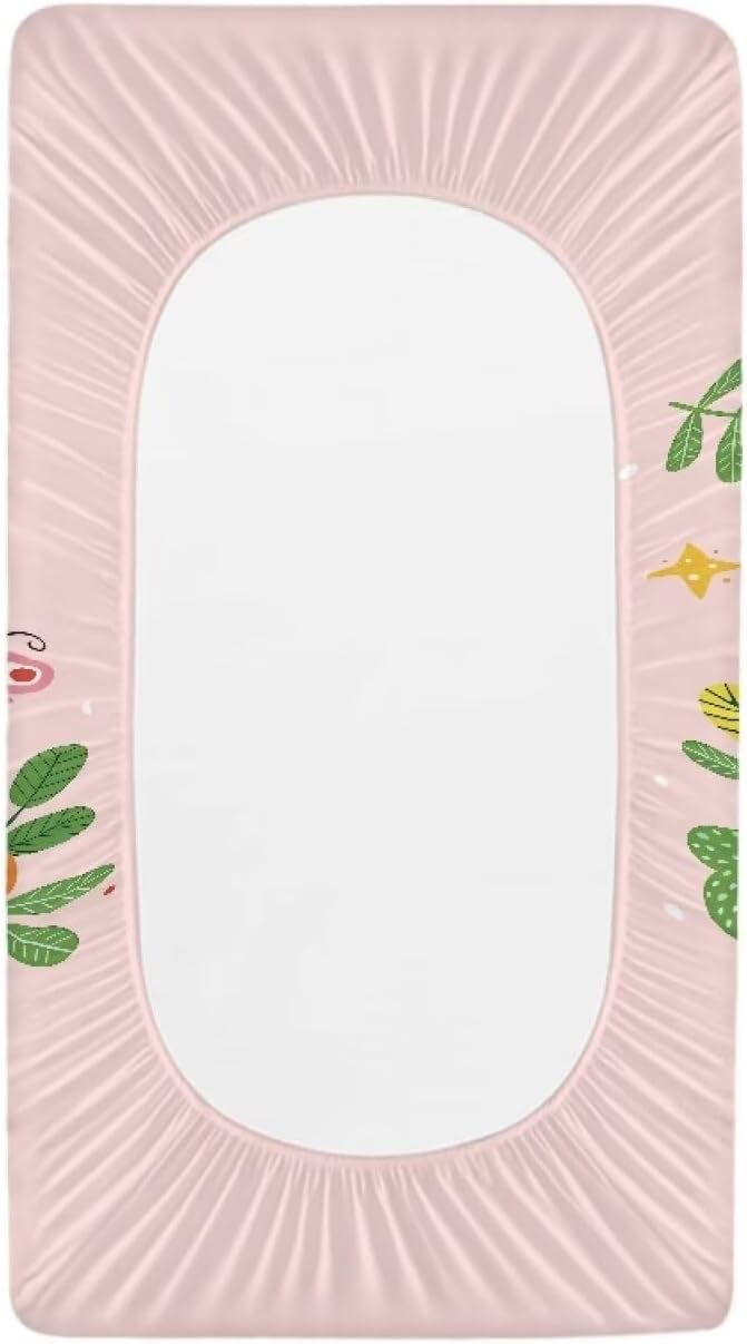 Owl Rainbow Baby Changing Pad Cover Lightweight Soft Diaper Changing Cover Stretchy Breathable Waterproof Nursery Pad Change Cover