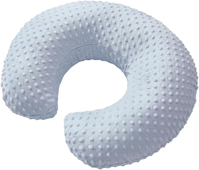 Nursing Pillow, Breastfeeding Pillows with Removable Cover for Mom with Breathable Filling, Ergonomic Baby Feeding Essentials for Bottle and Breastfeeding (Blue)
