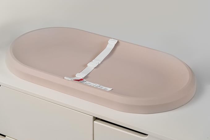 Baby Changing Pad, Waterproof & Non-Slip Changing pad, Cushioned Foam, Wipeable Changing Table pad, Liquids-Free, No Fabric Cover Needed, Less Laundry Loved by Green Moms (Cream)