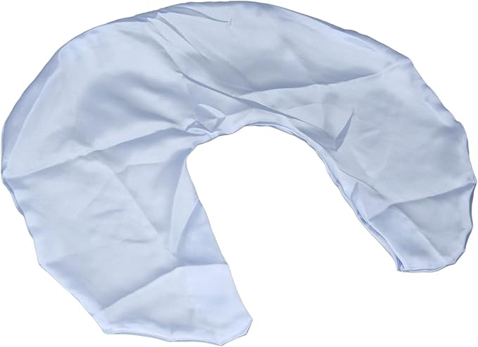 Satin Nursing Pillow Cover,Soft Washable Breathable,Protect for Baby Hair and Skin, Breastfeeding Pillow Slipcover for Feeding (Blue)
