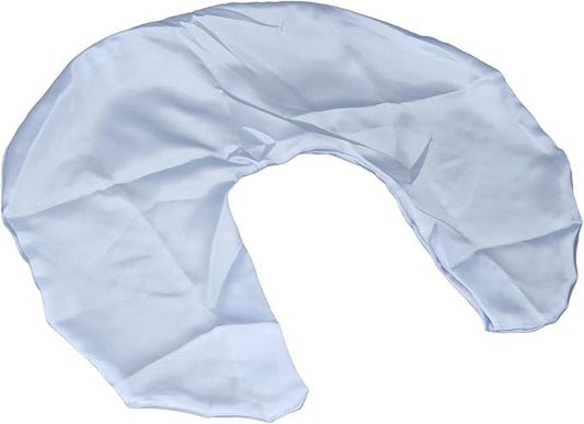 Satin Nursing Pillow Cover,Soft Washable Breathable,Protect for Baby Hair and Skin, Breastfeeding Pillow Slipcover for Feeding (Blue)