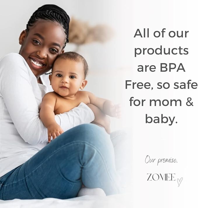 Zomee Flex Breast Nipple Shield Latch Assistance Inverted or Flat- Comfortable & Soft for Easy Pumping Use for Z1 Z2 Breast Pump (Multiple 2 Pack Sizes) (28mm)