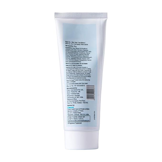 Organic Care B4 Nappi Cream 75gm - Diaper Rash Prevention Cream.