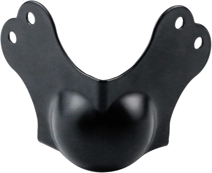 MY MIRONEY Black Flight Case Hardware Iron Ball Corner Three Leaf System with 2.9" Length Per Leaf Pack of 8