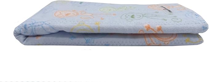 Infant Burping Cloth, Burp Cloths for Baby Boy or Girl, Soft and Absorbent - Cotton Reusable Spit Up Rags, XLarge, 1 Count (Monkey)