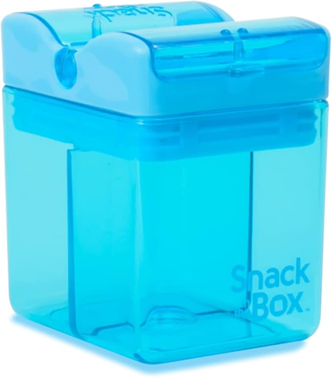 Precidio Design Snack in the Box NEW Little Finger-Friendly Eco-Friendly Reusable Snack Container (Blue) 1001BL