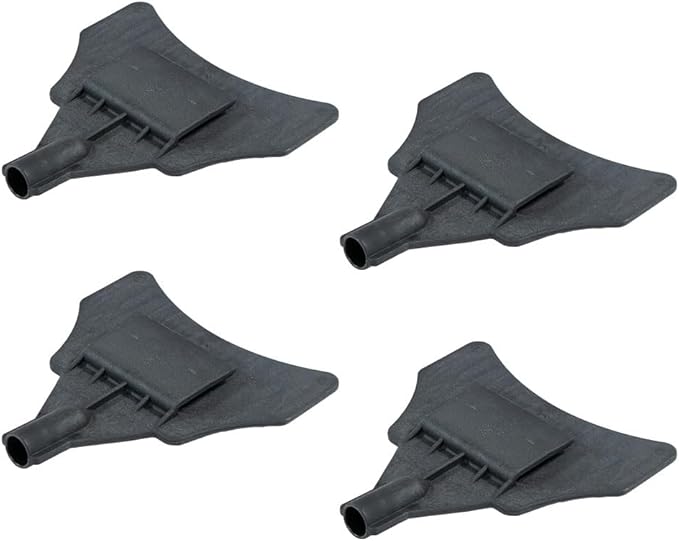 Mytee Products 4 Pack V-Shaped Replacement Head for 8ft Corner Protector Handle - Black