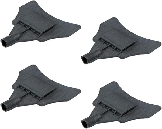 Mytee Products 4 Pack V-Shaped Replacement Head for 8ft Corner Protector Handle - Black