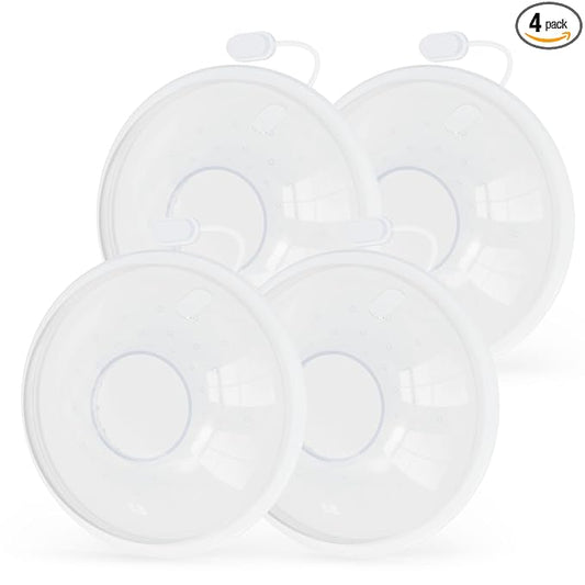 Milk Collectors for Breastfeeding Breast Milk Collector Milk Catcher for Breastfeeding BPA-Free Post Partum Essentials Breast Feeding Essentials (1oz/30ml, 4 Counts)