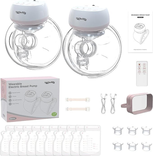 Portable Breast Pump for Busy Moms | Hands Free Electric Breast Pump, Ultra Quiet and Comfortable | Maximize Milk Output Anytime