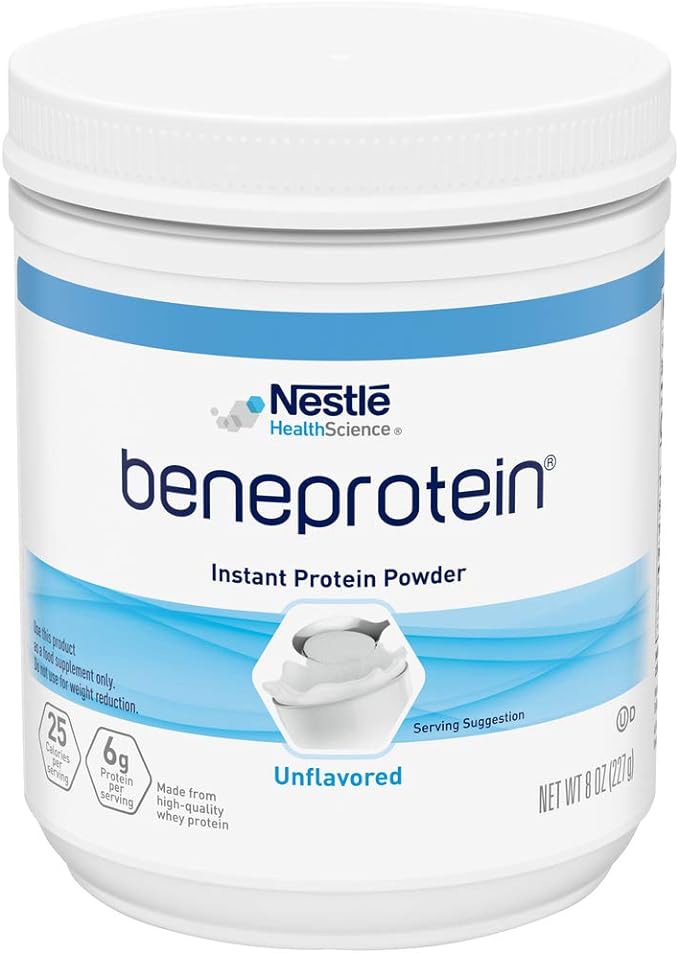NESTLE NUTRITIONAL RESOURCE BENEPROTEIN Instant Protein Powder, Unflavored - 8 Ounce, QTY:1
